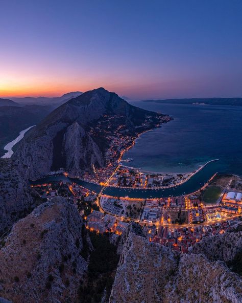 Croatia from above on Instagram: “Sunrise at Omiš, Croatia” Croatia Mountains, Dalmatian Coast Croatia, Omis Croatia, Croatia Pictures, Croatia Aesthetic, Makarska Croatia, Sailing Croatia, Dalmatian Coast, Sailing Trips