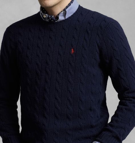 Ralph Lauren Men Fashion, Polo Old Money, Ralph Lauren Sweater Outfit, Polo Sweater Outfit, Ralph Lauren Men Outfits, Mens Cable Knit Sweater, Ralph Lauren Menswear, Quarter Zip Men, Money Men