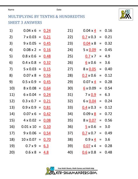 Work out the missing decimal multiplication facts. Multiplication Of Decimals, Rounding Decimals Worksheet, Photosynthesis Worksheet, Decimal Multiplication, Alphabet Practice Worksheets, Math Fact Worksheets, Multiplying Decimals, Decimals Worksheets, Maths Paper