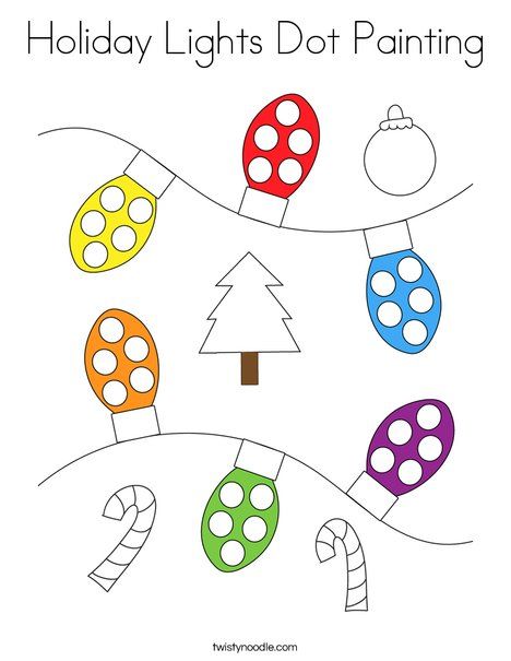 Christmas Q Tip Painting For Kids, Winter Dot To Dot Free Printable, Christmas Do A Dot Printables Free, Do A Dot Printables Free, Christmas Dot Art, Dot Marker Activities, Q Tip Painting, Holiday Worksheets, Marker Crafts