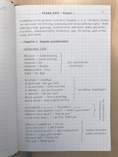 Handwriting Notes Ideas, Aesthetic Notes Language Learning, How To Organize Language Notes, French Vocabulary Notes, Minimalist Notes Design, Language Learning French Notes Aesthetic Ideas, Language Journal Aesthetic French, Aesthetic Notes French, Language Notes Aesthetic French