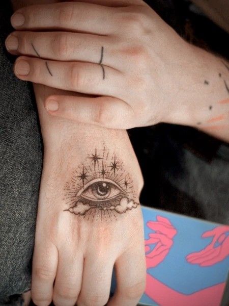 The Eye Of Providence, Arm Tattoos For Guys Forearm, Triangle Eye, Eye Of God, Realistic Temporary Tattoos, Divine Providence, Eye Of Providence, Shape Tattoo, Stick N Poke Tattoo