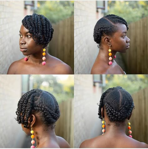 Natural Hair Short Styles, Flat Twist Hairstyles Updo, Military Hairstyles For Women, Low Manipulating Natural Hair Styles, Halo Braid Natural Hair, Sade Music, Low Tension Protective Styles, Natural Hair Flat Twist, Flat Twist Styles