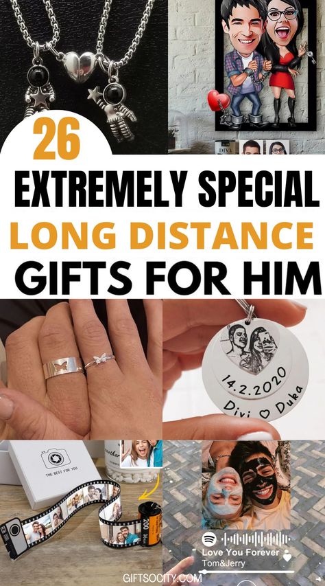 Are you looking unique diy & cute long distance relationship gift ideas for him ? Here are 26 best long distance gift ideas for birthday,anniversary,valentine's day & christmas they'll absolutely love. #giftideas #longdistance #relationship #giftsforhim #best #giftsforboyfriend Long Distance Relationship Gift Ideas For Boyfriend, Gift Ideas For Long Distance Boyfriend, Long Distance Gifts For Him, Cute Long Distance Relationship, Long Distance Gift Ideas, Gifts For Long Distance Boyfriend, Long Distance Relationship Gift Ideas, Relationship Gift Ideas, Long Distance Birthday