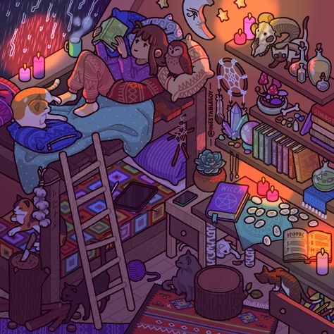 Bedroom Drawings, Animes Aesthetic, Home Bedroom Ideas, Isometric Room, Witch Room, Bedroom Drawing, Character Drawings, Furniture Architecture, Isometric Art