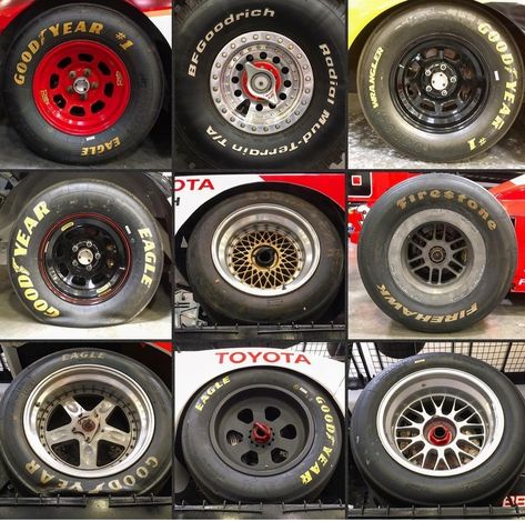 Selection of racing wheels with slicks Jdm Wheels, Jdm Racing, Nascar Race Cars, Racing Car Design, Nascar Race, Datsun 240z, Rims For Cars, Racing Wheel, Car Ideas