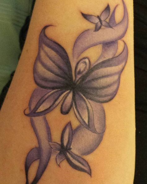 24 Beautiful Tattoos Inspired by Fibromyalgia Tattoo Ideas Weird, Medical Tattoo Ideas, Crohns Tattoo, Leg Tats, Butterfly Tattoo Cover Up, Butterfly Name Tattoo, Medical Tattoo, Crazy Tattoos, Tattoo Butterfly