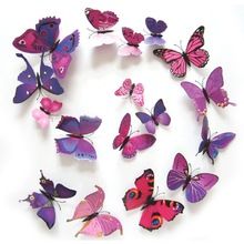 3D EA14 12ks PVC Magnet Butterflies DIY Wall Sticker Home Decor Doprava zdarma (Čína (pevninská časť)) Butterfly Wall Decals, Diy Wall Stickers, Butterfly Decal, 3d Butterfly Wall Stickers, Butterfly Wall Decor, Wall Stickers Home Decor, 3d Butterfly, Butterfly Wall Stickers, Diy Wallpaper