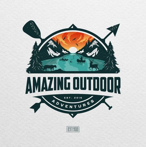 Bad Logo Design, Outdoors Logo Design, Adventure Logo Design, Bad Logos, Outdoor Logo, Logo Club, Camp Logo, Sublimacion Ideas, Outdoor Logos