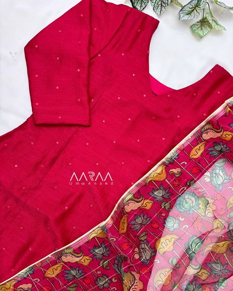 Deep pink tussar georgette A line kurti with sequins work all over and princess cut Dupatta in kalamkari printed organza No Bottom. Free shipping within India. For orders & queries , kindly whatsapp 9994467340/ Inbox. #aarraabyumaanand #designerkurtis #ethnickurtis #diwali2024 #diwalicollection #coimbatoreboutique #chennaishopping #hyderabadshopping #designerboutique #alinekurtis #organzakurtis [kurtis, designer Kurtis, ethnic kurtis, latest collection, unique kurtis, kurti trend] Dress Reference, A Line Kurti, Printed Organza, Designer Kurtis, Coimbatore, Deep Pink, Kurti Designs, Princess Cut, Diwali