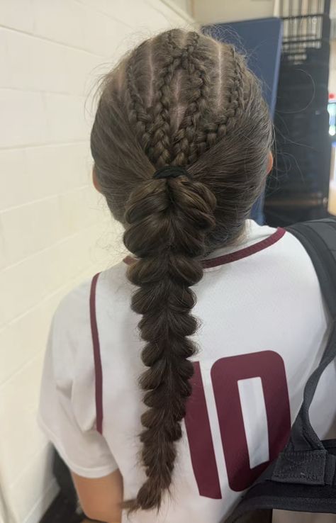 Braids For Basketball, Girls Wrestling Hairstyles, Soccer Hairstyles For Long Hair, Athletic Hairstyles For Curly Hair, Hairstyles For Basketball, Wrestling Hairstyles, Soccer Hairstyles, Basketball Hairstyles, Ball Hairstyles