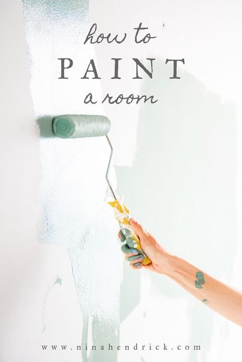 How to Paint a Room | Get the best tips and tricks for how to paint a room step by step with this complete guide. #painting #howtopaint #paintguide Film Decor, Living Room Remodel, Room Remodeling, Basement Remodeling, Room Paint, Diy Home Improvement, Painting Tips, Home Decor Tips, How To Paint