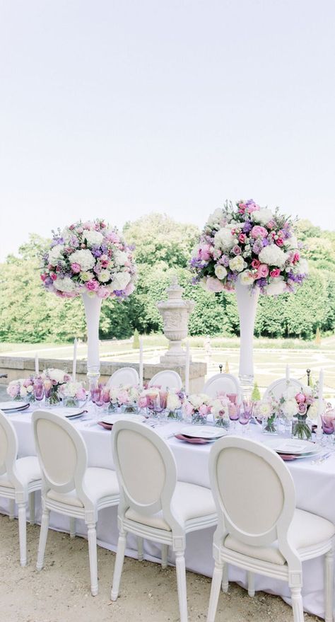 French Wedding Decor, French Chateau Wedding Inspiration, Dreamy Castle, French Chateau Weddings, French Chateau Wedding, Lilac Wedding, Chateau Wedding, Spring Engagement, Paris Wedding