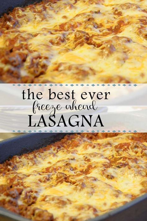 Easy Freezer Lasagna, Freezer Meals Lasagna, Meal Prep Lasagna Freezer Cooking, Make Ahead Freezer Lasagna, Lasagna For Freezing, Freeze Lasagna How To, Lasagna Freezer Meal Recipe, Lasagna Recipe To Freeze, Freezing Lasagna How To