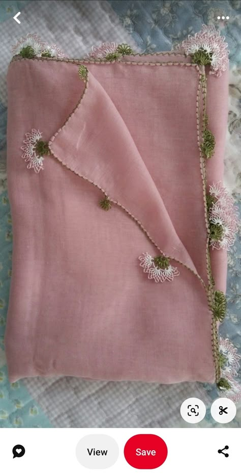 Tassel For Dupatta, Duppta Border Design, Pink Dress Embroidery, Dupatta Border Design, Crochet Dupatta Border, Dupatta Tassels Designs, Designer Dupatta Ideas, Dupatta Embroidery Design, Crochet Dupatta