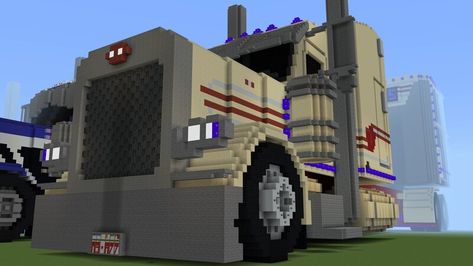 Truck Minecraft, Peterbilt 359, Minecraft Map, Truck Mods, Show Trucks, Texture Packs, Porch Lighting, Peterbilt, Bar Lighting