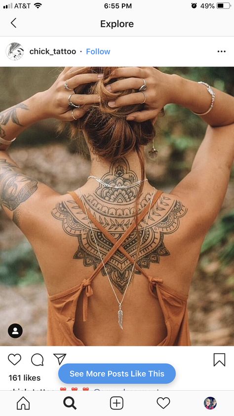 Large Tattoos Men, Women’s Upper Back Tattoo, Half Back Mandala Tattoo, Geometric Hip Tattoos Women, Tatoos Woman Back Mandala, Back Tattoo Women Full Mandala, Back Mandala Tattoo, Mandala Back Piece, Large Mandala Back Tattoo Women