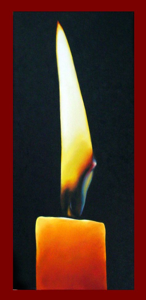 candle and flame - love the image of a quiet, burning candle. painting is oils on canvas and is 8x18 Burning Candle Painting, Flame Painting Canvas, Burning Candle Drawing, Candle Flame Painting, Burnt Out Candle Drawing, Tarot Painting, Candle Art Painting, Candle Light Painting Acrylic, Candle Painting