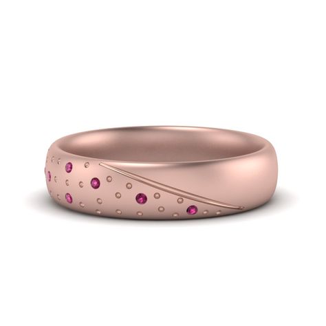 Fancy pink diamond ring