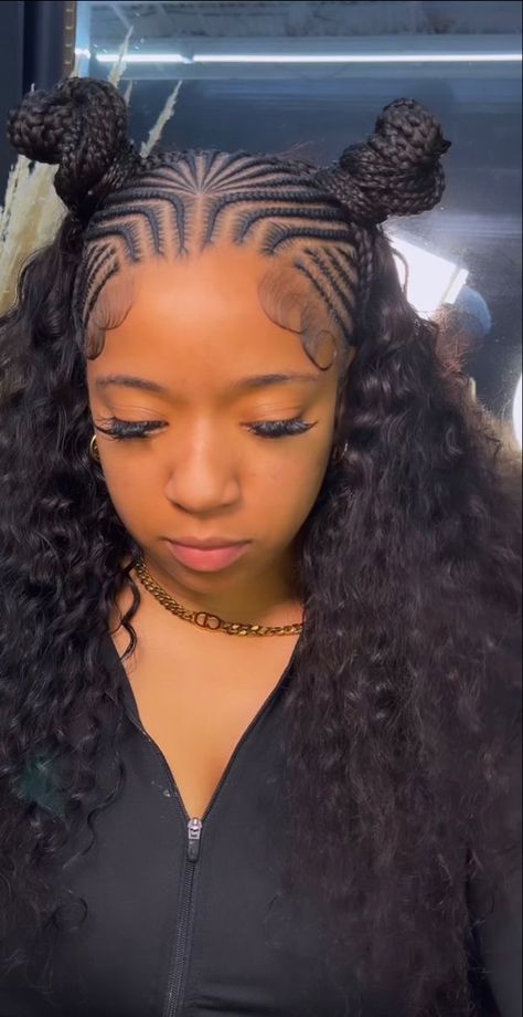 Curly Braided Hairstyles, Hairstyles Theme, Feed In Braids Hairstyles, Goddess Braids Hairstyles, African Hair Braiding Styles, Quick Weave Hairstyles, Box Braids Hairstyles For Black Women, Cute Braided Hairstyles, Braids Hairstyles Pictures