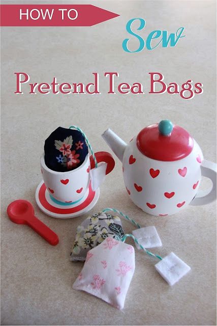 Fabric Tea Bags, British Crafts, Tea Party Toys, Diy Tea Party, Christmas Diy Kids, Tea Tag, Sewing Creations, Tier Trays, Sewing Machine Projects