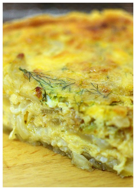 Caramelised Fennel Tart© by Haalo Fennel Tart, Onion Tart, Savory Tart, Cheese Pizza, Fennel, Easy Recipes, Quiche, Macaroni And Cheese, Food Ideas