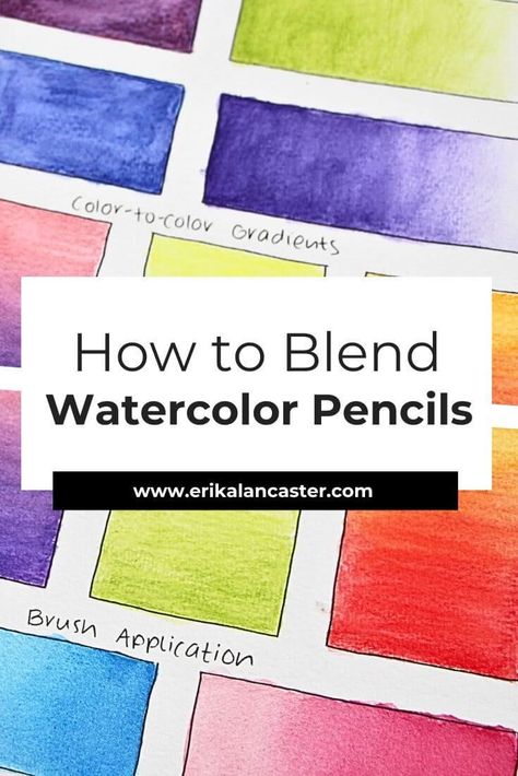 If you're looking to improve your watercolor pencil blending techniques, this blog post is for you. It includes helpful step-by-step tutorials that will help you create amazing art in no time. Watercolor Pencil Techniques, Watercolour Pencil Art Tutorials, Watercolor Pencil Ideas, Watercolour Pencil Art, Blend Watercolor, Pencil Blending, Watercolor Pencils Techniques, Blending Techniques, Watercolor Pencil Art