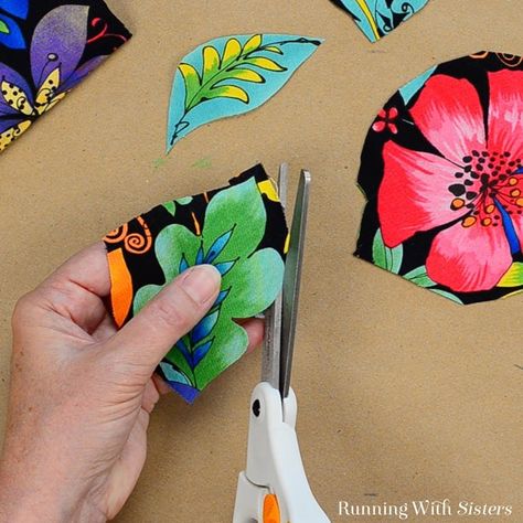 How To Decopauge With Fabric, Fabric Applique Ideas, Decoupage With Fabric, Modge Podge Fabric, Homemade Finger Paint, Sew Felt, Mod Podge Fabric, Hand Painted Birdhouses, Fabric Decoupage