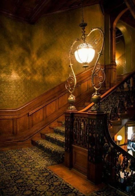 Witch Hut, Victorian Interior, Victorian Interiors, Stair Case, Victorian Architecture, Victorian Decor, Witch House, Gothic Decor, Gothic Architecture