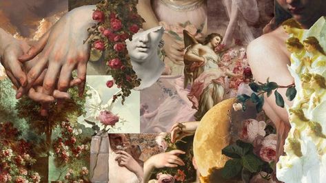 Classical Art Wallpaper Laptop, Wallpaper Backgrounds Crome Book, Aphrodite Wallpaper Laptop, Aphrodite Desktop Wallpaper, Aphrodite Aesthetic Wallpaper Laptop, Windows Background Wallpapers Aesthetic, Oil Painting Wallpaper Aesthetic, Wallpaper Computer 1920x1080 Aesthetic, Flower Wallpaper Laptop