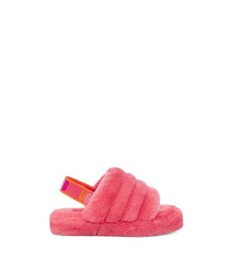 Expensive Outfits, Fluff Yeah Slide, Ugg Slides, Ugg Store, Strawberry Sorbet, Toddler Slippers, Kids Slippers, Statement Shoe, Kids Uggs