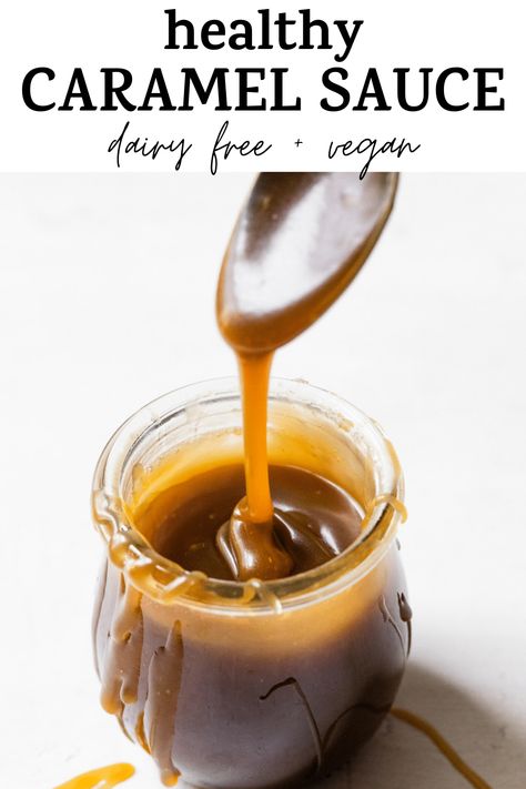 Healthy SALTED CARAMEL SAUCE made with coconut cream and maple syrup -- can easily be made vegan, and tastes just like your favorite childhood caramel sauce recipe #caramel #vegan Healthy Caramel, Keto Caramel, Caramel Sauce Recipe, Keto Sauces, Caramel Dip, Homemade Apple Cider, Caramel Recipes Sauce, Apple Cider Caramels, Vegan Caramel