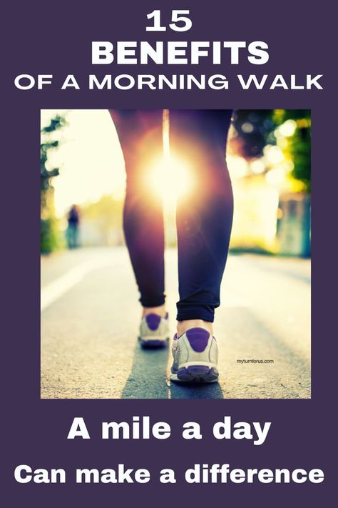 15 benefits of walking a mile a day to that might help inspire you. Did you know the benefits of a morning walk is good for your physical and mental health and great for the body and soul?… More Morning Walk Benefits, Benefits Of Morning Walk, Walking A Mile A Day, Walking Motivation, Health Benefits Of Walking, Walking For Health, Walking Plan, Benefits Of Walking, Morning Walks