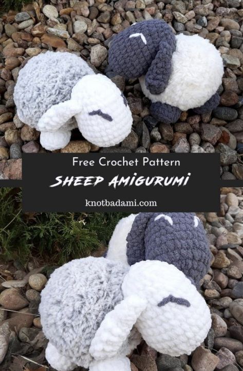 Free Crochet Sheep Amigurumi Pattern Crochet Sheep Plush, Crochet Black Sheep, Amigurumi Free Pattern Pdf English, Chunky Yarn Crochet Animals, Free Sheep Crochet Pattern, Bernat Blanket Yarn Patterns Crochet Amigurumi, Amigurumi Sheep Free Pattern, Lamb Crochet Pattern Free, Sheep Crochet Pattern Free