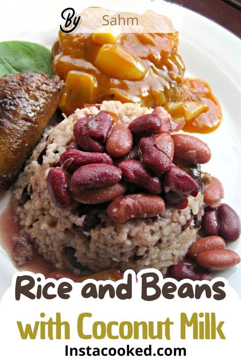 Enjoy a flavorful Rice and Beans with Coconut Milk recipe. A perfect side dish with a creamy coconut twist. Ready in under 45 minutes! Coconut Milk And Rice Recipes, Rice Recipes Side, Flavorful Rice, Rice Side, Dirty Rice, Rice And Beans, Coconut Milk Recipes, Recipe Simple, Coconut Rice