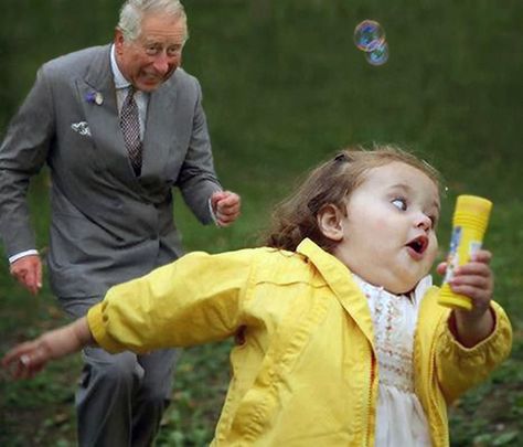 Prince Charles chasing chubby bubble girl Ian Watkins, Leaving Work On Friday, Runner Humor, Fishing Humor, Prince Charles, Laughing So Hard, I Smile, King Charles, Bones Funny