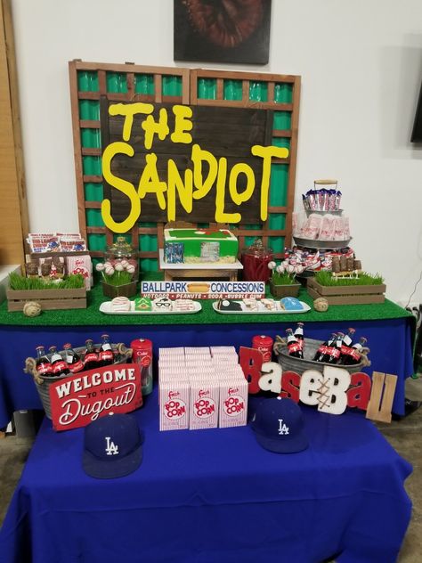 Sand Lot Birthday, Sandlot 2nd Birthday Party, The Sandlot Birthday Cake, Sandlot Party Ideas, Sandlot Birthday Cake, Sandlot Movie Night, Sandlot Themed Birthday Party, Sandlot Cake, Sandlot Birthday Party