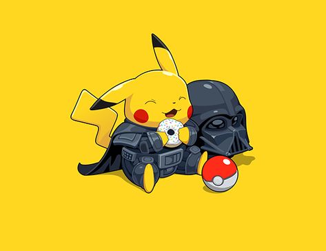 Pikachu from star wars on Behance Naruto Pikachu, Cool Pikachu, Pikachu Wallpaper Hd, Pikachu Art Wallpaper, Detective Pikachu Wallpaper, Original Pikachu, Anime Pikachu, Pokemon Decal, Pichu Pikachu Raichu