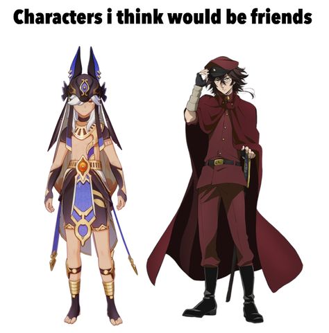 #bsdmemes #bsd #tetchou #genshin #cyno #genshinmemes Genshin Impact Electro, Bsd Character Profile, Bsd X Genshin, Bsd Twitter Header, Cyno Icon, Fandom Crossover, Fandom Funny, Silly Dogs, Bongou Stray Dogs