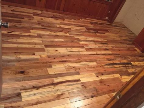 Wood Pallet Flooring, Pallet Floors, Repurposed Pallet Wood, Pallet Kitchen, Pallet Patio, Used Pallets, Youth Room, Repurposed Wood, Recycled Pallets