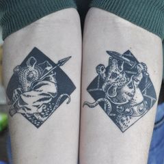 Redwall Inspired tattoo. Prison Tattoos, R Tattoo, Rage Comics, Classic Tattoo, Wall Tattoo, Red Wall, Red Walls, Tattoo Placement, Body Mods