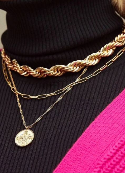 Isabella Rope Necklace curated on LTK Bold Necklace, Coin Pendant Necklace, Coin Earrings, Jewelry Model, Influencers Fashion, Gold Necklace Layered, Rope Necklace, Ring Fit, Coin Pendant