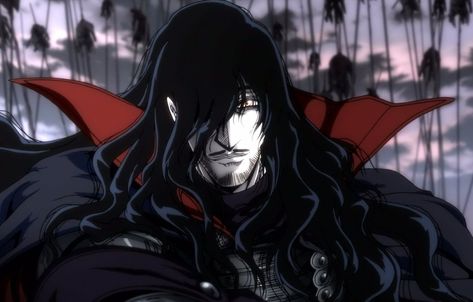 Dracula Castlevania, Alucard Hellsing, Dracula, Red, Anime, Black