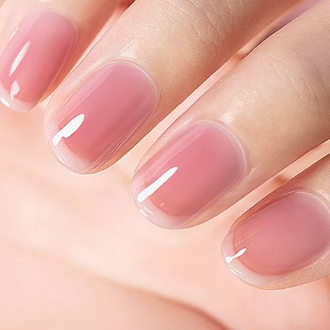 Sheer Clear Healthy Pink Gel Nail Polish Nude Transparent Hot Pink Jelly Nail Gel Polish Varnish Curing Requires LED UV French Manicure Soak Off for Home Salon 1pcs 15ml 【SHEER PINK GEL NAIL POLISH】Sheer pink color manicure is a true classic.Sometimes just wants a beautifully soft,pale pink manicure that’s as clean as it is timeless.Transparent pink gel nail polish gives a good and healthy looking nail plate.【HOT PINK SHEER COLOR】This sheer pink gel polish is very clear even you apply 3-4 layers Pink Manicure Gel, Sheer Pink Gel Polish, Clear Pink Nail Polish, Pink Clear Nails, Clear Gel Nails, Manicure Soak, Sheer Nail Polish, Color Manicure, Pink Flower Nails