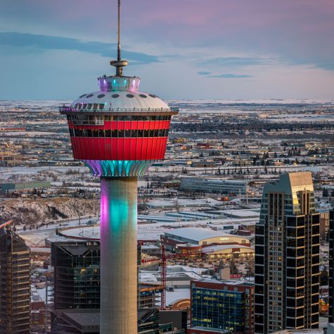 Calgary Tower, Alberta Canada Travel, Urban Pictures, Toronto City, Photography Store, Nba Wallpapers, Free Photography, Famous Landmarks, City Photography