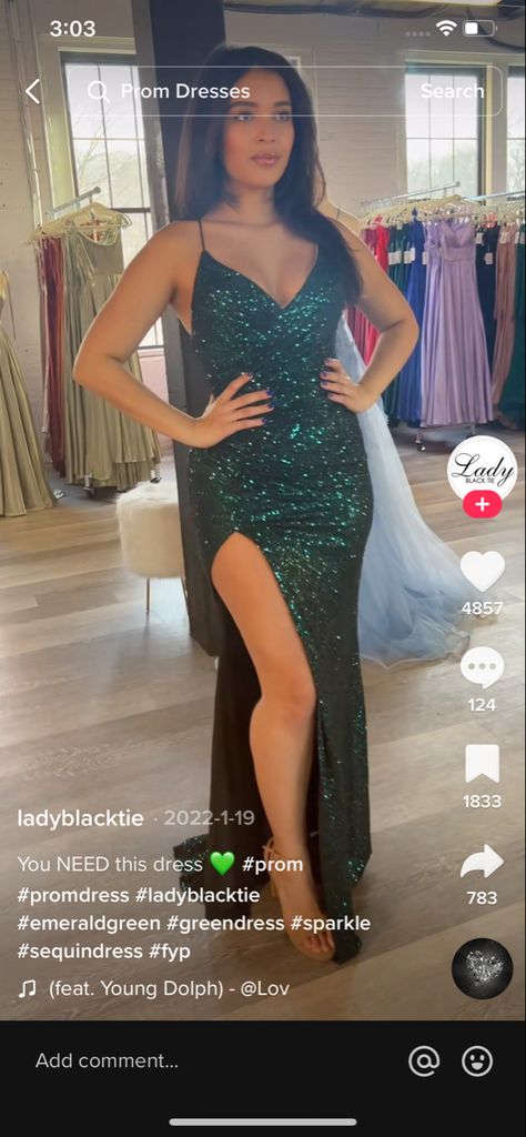 Prom Dress Inspo, Green Prom, Black Prom Dress, Black Prom, Green Prom Dress, Dress Inspo, Black Tie, Sequin Dress, Emerald Green