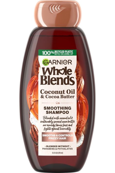 Whole Blends Coconut Oil & Cocoa Butter Smoothing Shampoo Control Frizzy Hair, Drugstore Shampoo, Whole Blends, Scalp Oil, Recycled Bottle, Rosemary Mint, Clarifying Shampoo, Curl Styles, Scalp Health