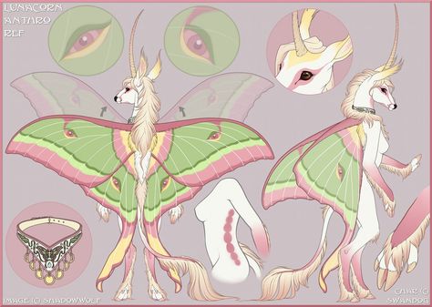 Lunacorn Anthro Ref (Collab) by swandog.deviantart.com on @DeviantArt Moth Hybrid, Anthro Unicorn, Anthro Reference, Moon Spirit, Ref Sheet, Dragon's Lair, Steampunk Art, Online Gallery, Mythical Creatures