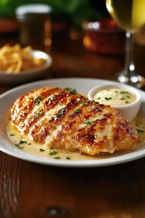 This Longhorn-Style Parmesan Crusted Chicken combines a juicy chicken breast with a layer of creamy Parmesan and herbs. It’s an easy way to get a restaurant-quality meal at home in no time!  Discover how easy this recipe is – click for details  #LonghornChicken #CheesyGoodness #ParmesanChicken #CopycatRecipes #FamilyFavorites #DinnerInspo #WeeknightMeals #SavoryChicken #EasyDinner Sauce For Parmesan Crusted Chicken, Bjs Parmesan Crusted Chicken, Longhorn Steakhouse Parmesan Chicken, Crackpot Chicken, Longhorn Parmesan Crusted Chicken, Juicy Chicken Breast, Recipes With Parmesan Cheese, Best Freeze Dried Food, Longhorn Steakhouse