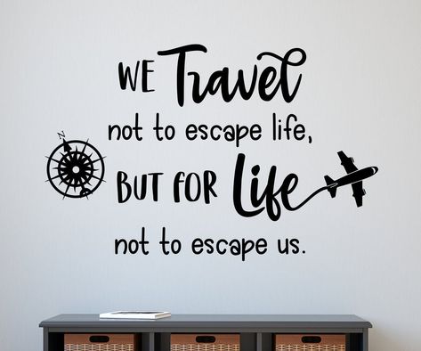 Travel Theme Decor, Airplane Graphic, Cute Airplane, Rv Decals, Travel Wall Decor, Kitchen Wall Decals, Vinyl Wall Quotes, Dream Wall, Travel Wall